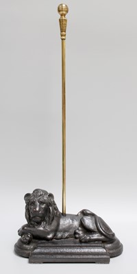 Lot 235 - A Victorian Blackened Cast Iron Doorstop, as a...