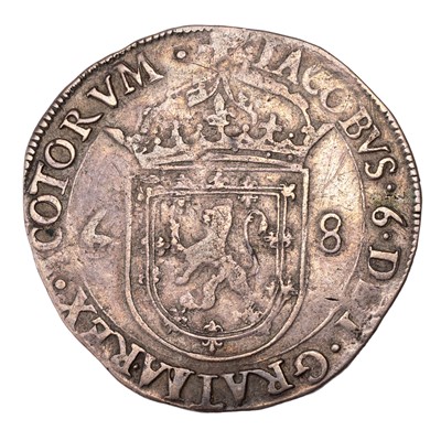 Lot 280 - Scotland, James IV, Half Merk 1572, (6.73g),...