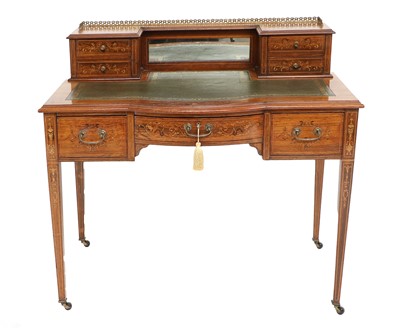 Lot 836 - A Victorian Rosewood and Marquetry-Inlaid...