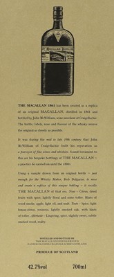 Lot 3087 - The Macallan 1861 Replica bearing a copy of...