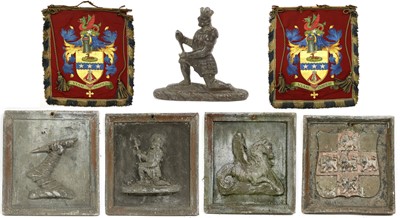 Lot 196 - A Set of Three Lead Plaques, 19th century, of...