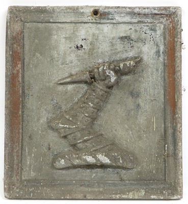 Lot 196 - A Set of Three Lead Plaques, 19th century, of...