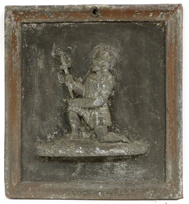 Lot 196 - A Set of Three Lead Plaques, 19th century, of...