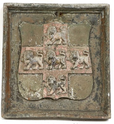 Lot 196 - A Set of Three Lead Plaques, 19th century, of...
