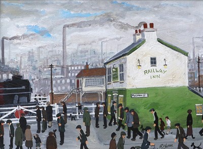 Lot 1412 - Peter J Norman (British 1960) "The Railway Inn...