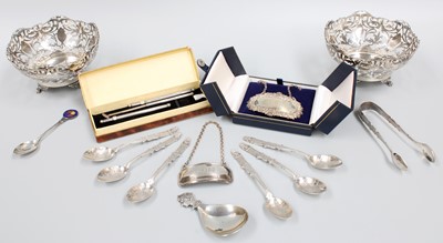 Lot 80 - A Collection of Assorted Silver and Silver...