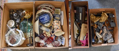 Lot 302 - Five Boxes of Miscellaneous, ceramics and...