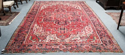 Lot 1214 - Heriz Carpet, the strawberry field with...