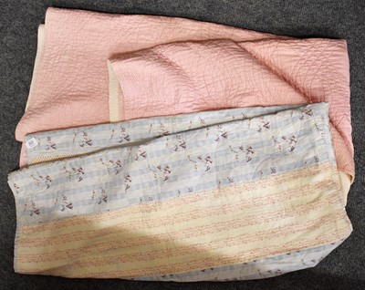 Lot 357 - A late 19th century Pink and White Whole Cloth...