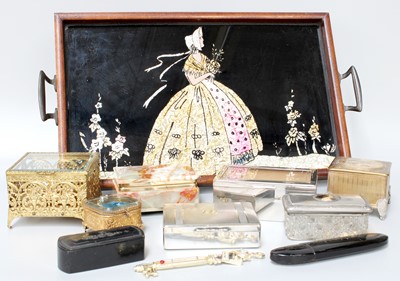 Lot 193 - A Gwendafoil Serving Tray, with crinoline lady...