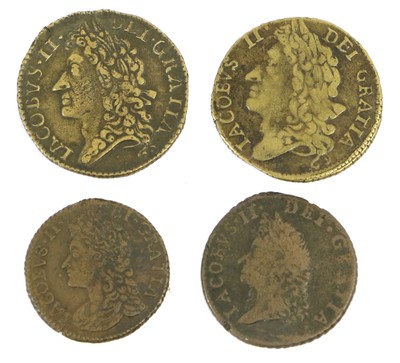 Lot 302 - Assortment of Irish, James II Gunmoney, 4...