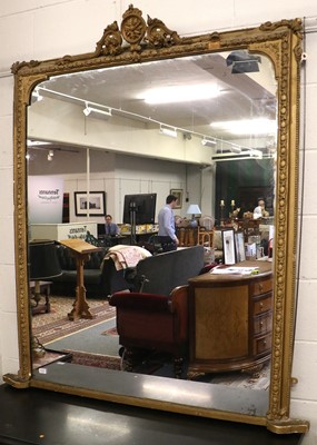 Lot 1280 - A 19th Century Style Gilt Framed Mirror, the...