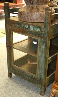 Lot 1302 - A 19th Century Indian Painted Wooden Shop...