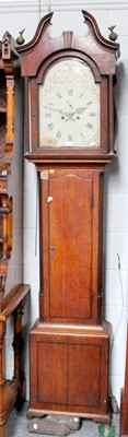 Lot 1119 - An Oak Eight Day Longcase Clock, 13 inch arch...