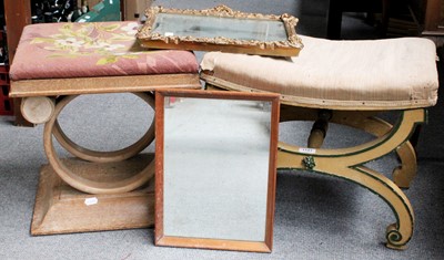 Lot 1141 - Two Dressing Table Stools, one in Art Deco...