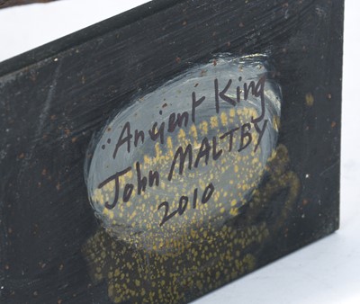 Lot 320 - John Maltby (1936-2020) "Ancient King" (2010)...