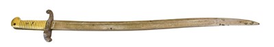 Lot 122 - A French M1842 Yataghan Sword Bayonet, the...