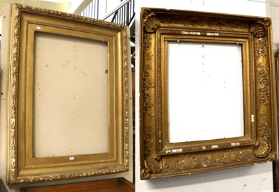 Lot 1311 - A Victorian Rectangular Gilt Picture Frame,...