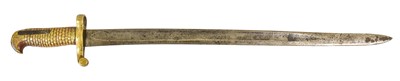 Lot 125 - A 19th Century Yataghan Sword Bayonet, with...