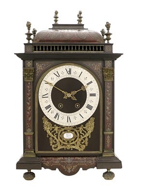 Lot 235 - A French "Boulle" Striking Table Clock, signed...