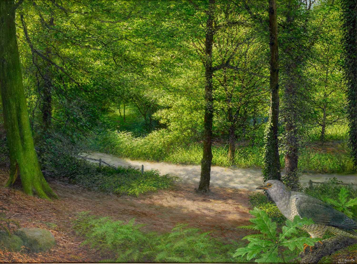Lot 23 - Raymond Booth (1929-2015) “Dove in a Woodland”...