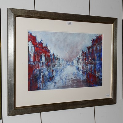 Lot 1156 - Sue Jelley (Contemporary) Street scene Signed,...