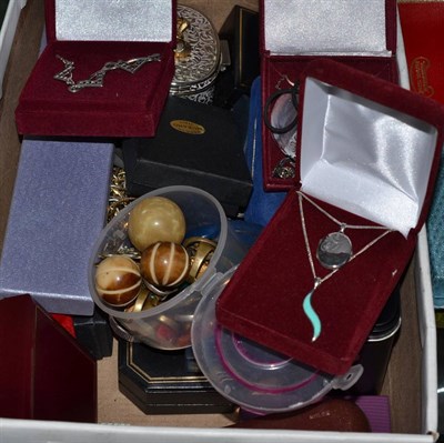 Lot 503 - A collection of costume jewellery including watches, a pocket watch etc