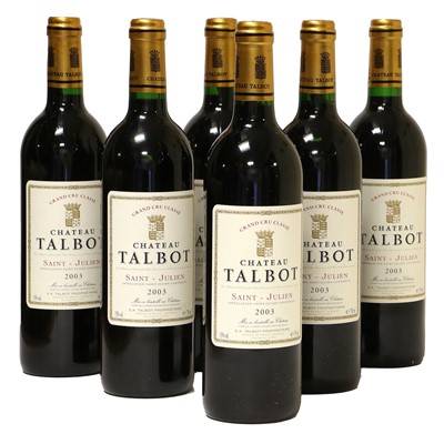 Lot 3080 - Château Talbot 2003, Saint-Julien (twelve...