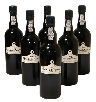 Lot 3204 - Quinta Do Vesuvio 1991 Vintage Port (six bottles)