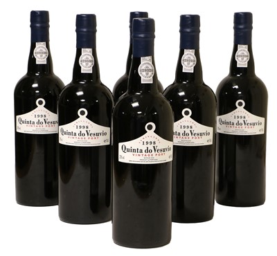 Lot 3206 - Quinta Do Vesuvio 1998 Vintage Port (six bottles)