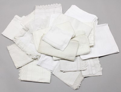 Lot 2039 - Assorted White Linen and Textiles, comprising...