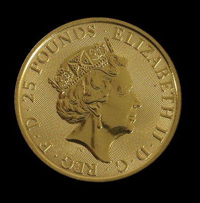 Lot 176 - Elizabeth II, Queen's Beast 1/4 oz Gold £25...