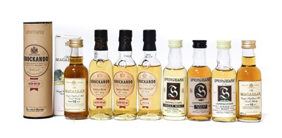 Lot 3119 - Whisky Miniatures: Macallan 10 Year Old Single...