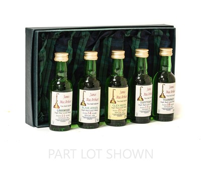 Lot 3096 - Miniature Whiskies: including Glenfarclas 105,...