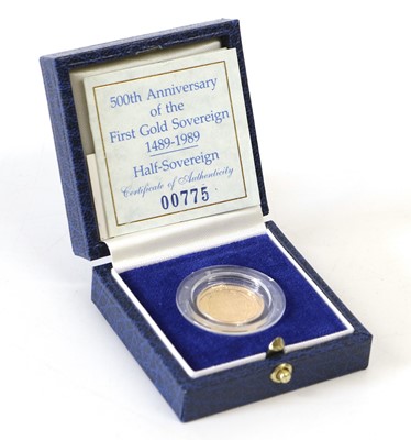 Lot 181 - Elizabeth II, Proof Half Sovereign 1989, 500th...