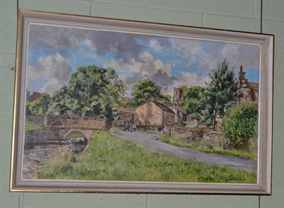 Lot 521 - Tom Kirkham, Downham near Guisburn, oil on canvas