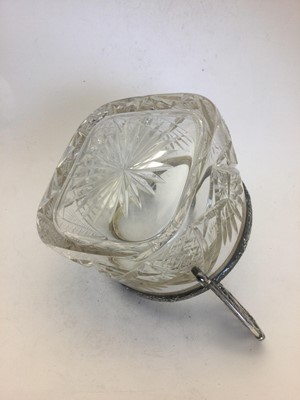 Lot 2382 - A Russian Silver-Mounted Cut-Glass Sugar-Bowl