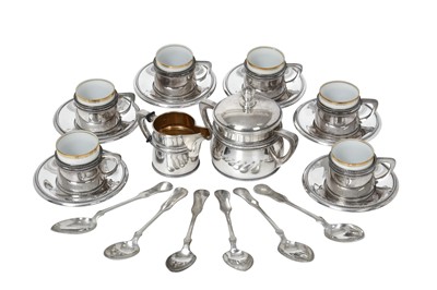 Lot 2055 - An Austro-Hungarian Silver Coffee-Service