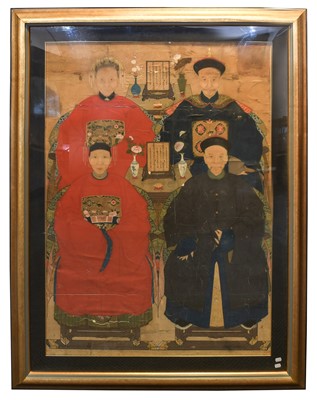 Lot 152 - Chinese School (Qing Dynasty) An Ancestor...