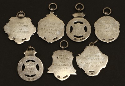 Lot 4003 - Cycling Medals 1937-39