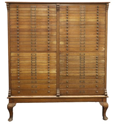 Lot 669 - A Victorian Mahogany Fifty-Six Drawer...