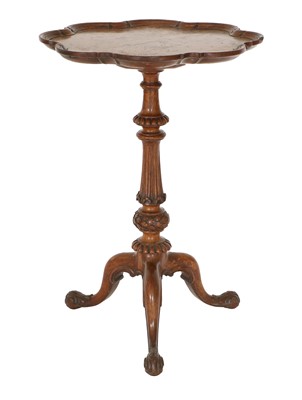 Lot 828 - A Victorian Brown Oak Tripod Table, circa 1870,...