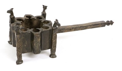 Lot 287 - A Large Cast Brass Incense Burner, probably...