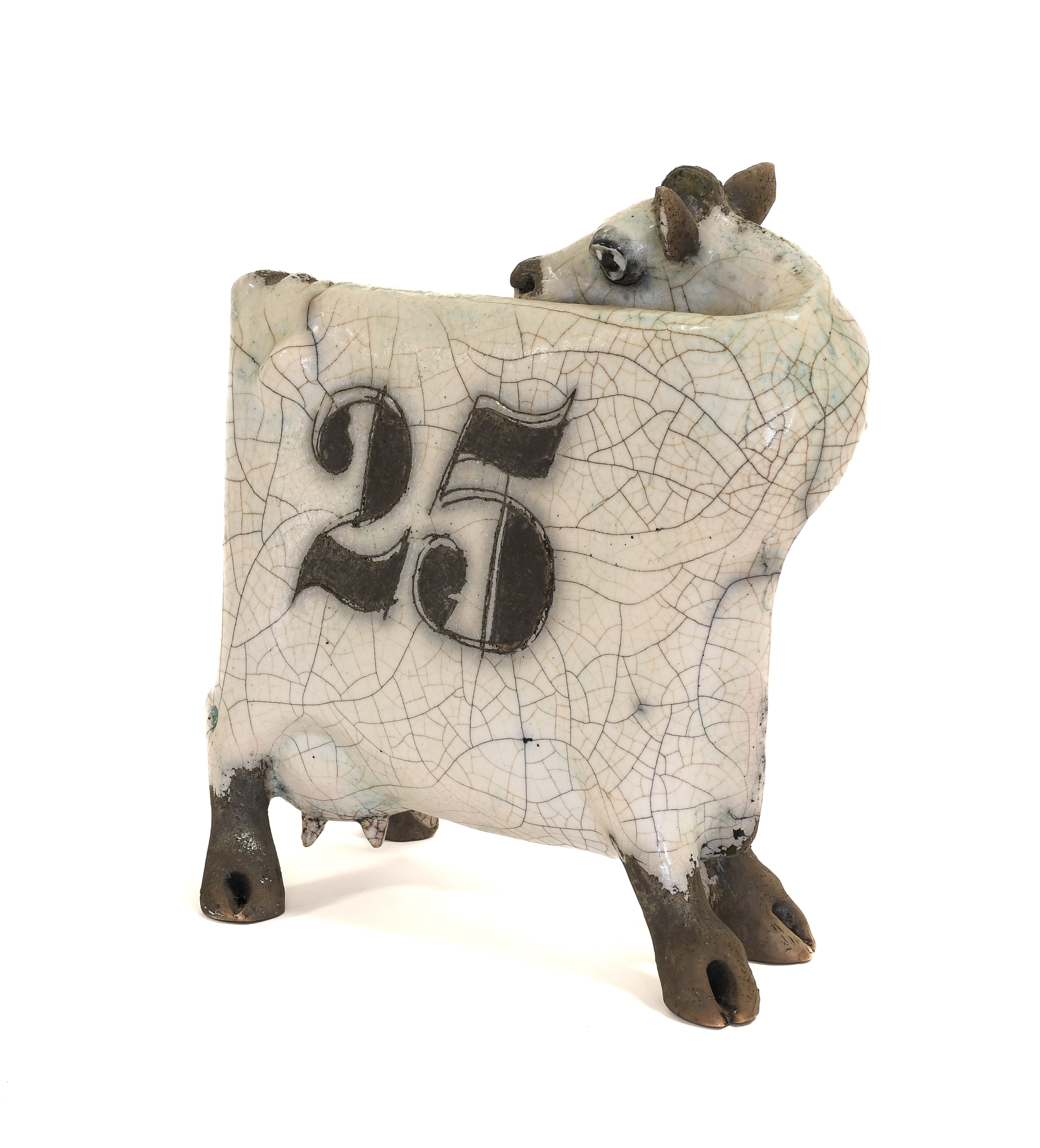 Lot 593 - Lawson E Rudge (b.1936): A Raku Pottery