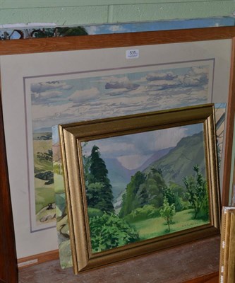 Lot 535 - A collection of four works by H N Almond, past President of Lakeland Arts Society