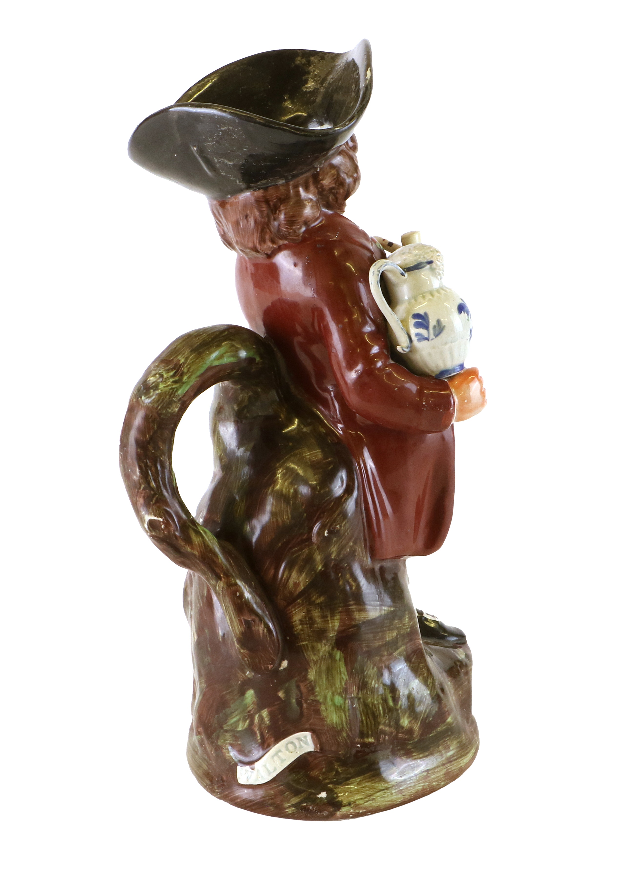 Lot 101 - A Walton Pearlware Hearty Goodfellow Toby