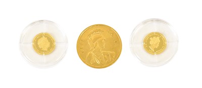 Lot 311 - Fractional Gold Coins and Simulation Sovereign,...