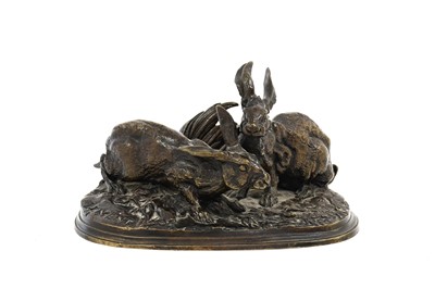 Lot 192 - After Pierre Jules Mêne (French, 1810-1879): A...