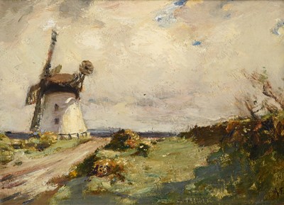 Lot 1098 - Arthur A Friedenson (1872-1955) Windmill in a...