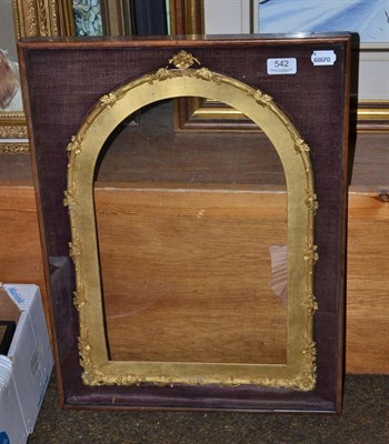 Lot 542 - 19th century gilt frame in glazed mount